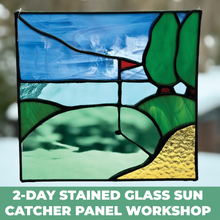 Load image into Gallery viewer, 2-Day Stained Glass Sun Catcher Panel Workshops