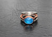 Load image into Gallery viewer, Newmakeit newmarket workshop class course jewellery ring stacked spinner rings make your own silver goldsmith fidget ring spinner