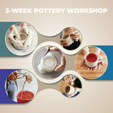 Load image into Gallery viewer, 3-week in Depth Pottery Wheel Throwing and Glazing Workshop NewMakeIt Newmarket Course Maker Space Class Workshop