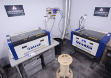 Load image into Gallery viewer, Epilog certification course class NewMakeIt newmarket maker space york region zoe clements helix laser lasers