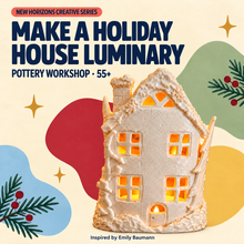 Load image into Gallery viewer, Senior's Pottery workshop: Make a House Luminary