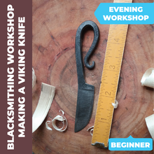 Load image into Gallery viewer, Blacksmithing: Forged Viking Knife