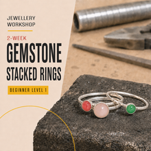 Load image into Gallery viewer, Jewellery: 2-week Gemstone Stacked Rings
