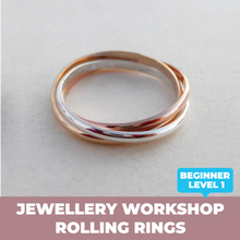 Load image into Gallery viewer, Jewellery: Rolling Rings Workshop - May 9, 2024

