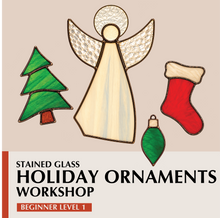 Load image into Gallery viewer, Holidays Stained Glass Sun Catcher Workshops
