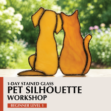Load image into Gallery viewer, 1-Day Beginner Pet Silhouette Stained Glass Workshops
