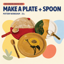 Load image into Gallery viewer, Senior's Pottery workshop: Make a Plate or Spoon Rest and a Spoon
