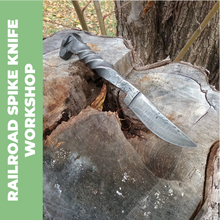 Load image into Gallery viewer, Blacksmithing: Forged Railroad Spike Knife - October 7 and 8, 2023
