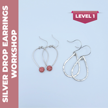 Load image into Gallery viewer, Jewellery: Silver Drop Earrings Workshop - May 14, 2024
