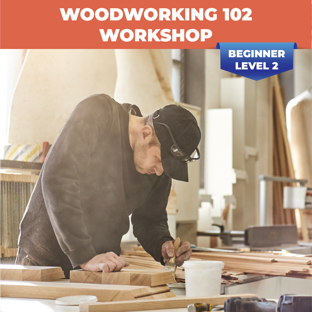 Woodworking 102 Workshop - May 27, 29, June 3, and 5, 2024