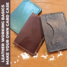 Load image into Gallery viewer, Leatherworking Basics: Make Your Own Card Case

